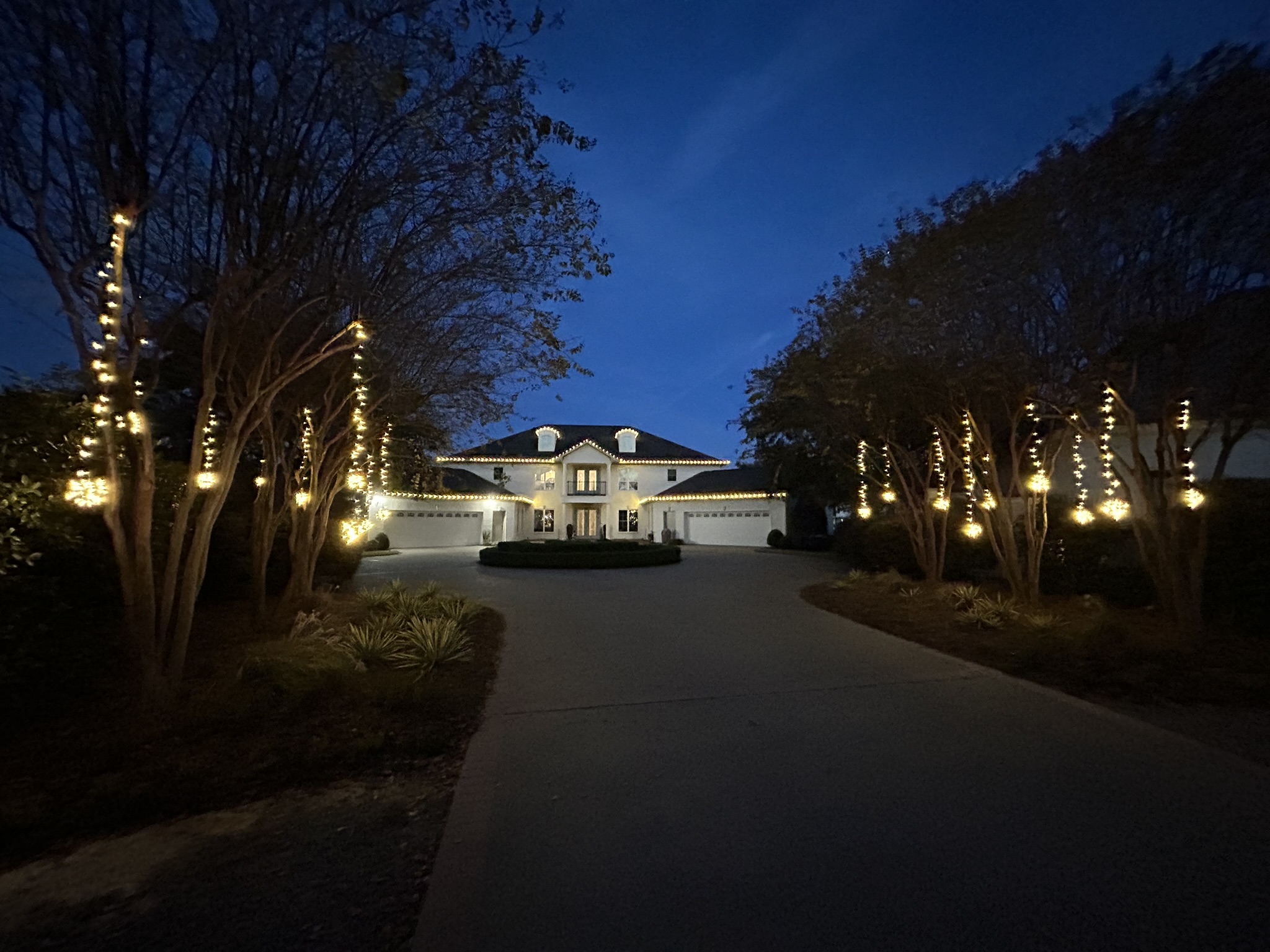 Christmas light installation gallery for homes in Raleigh, Cary, Apex, and Holly Springs NC